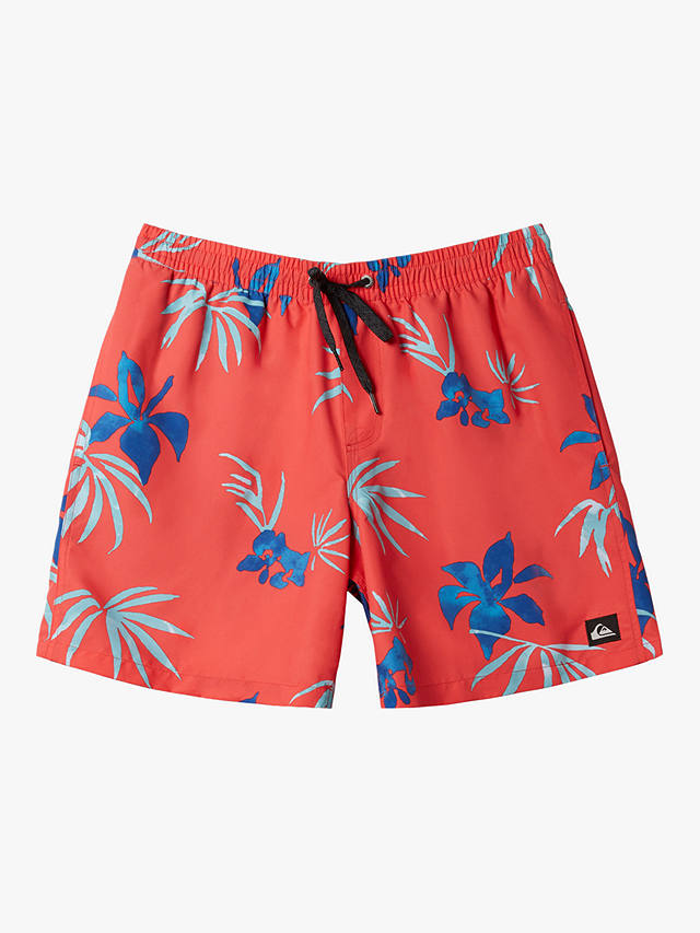 Quiksilver Kids' Everyday Collection Mix Volley Swim Shorts, Cayenne