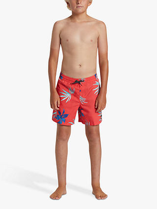 Quiksilver Kids' Everyday Collection Mix Volley Swim Shorts, Cayenne