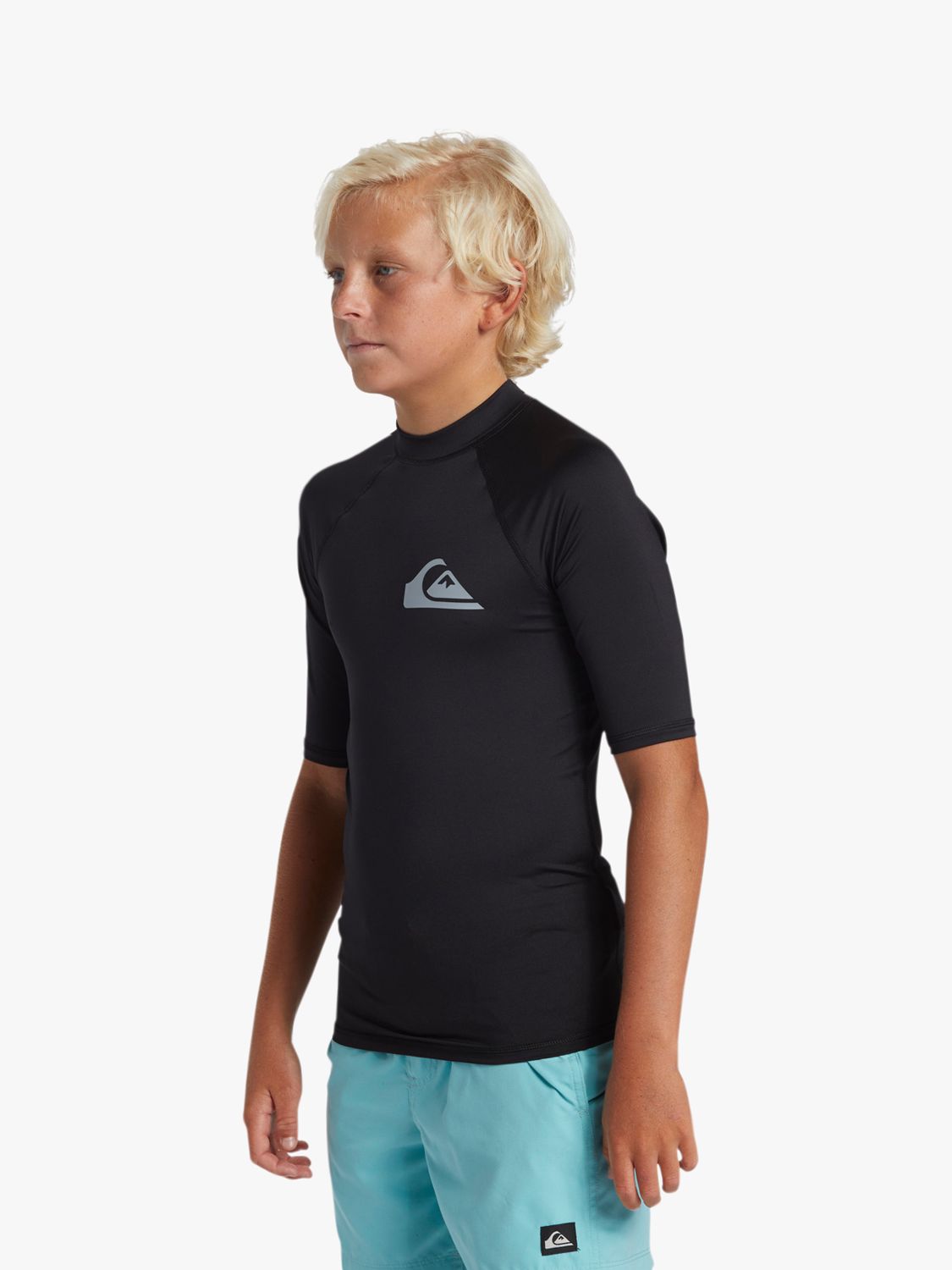 Quicksilver Kids' Everyday Collection UPF 50 Short Sleeve Surf T-Shirt, Black, 14 years