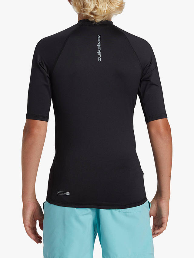 Quicksilver Kids' Everyday Collection UPF 50 Short Sleeve Surf T-Shirt, Black