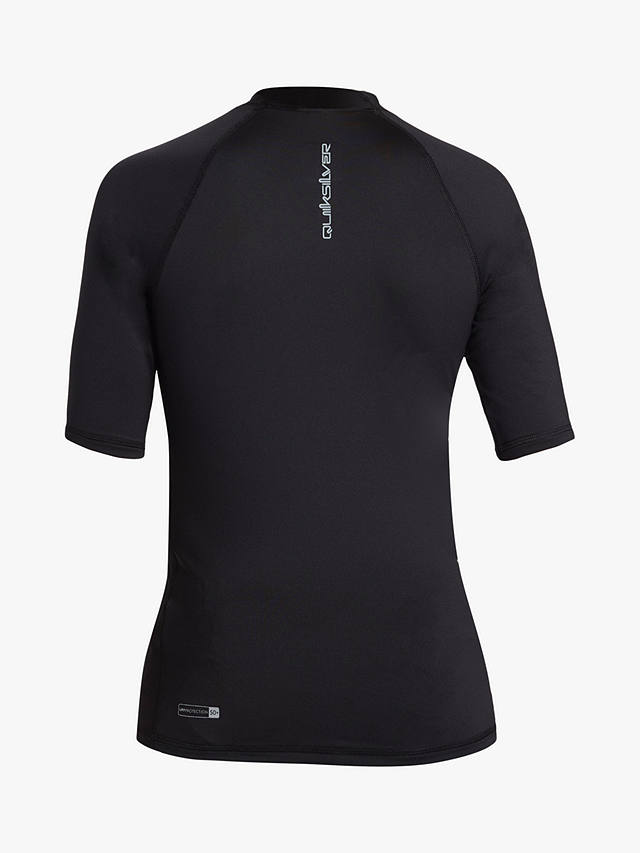 Quicksilver Kids' Everyday Collection UPF 50 Short Sleeve Surf T-Shirt, Black