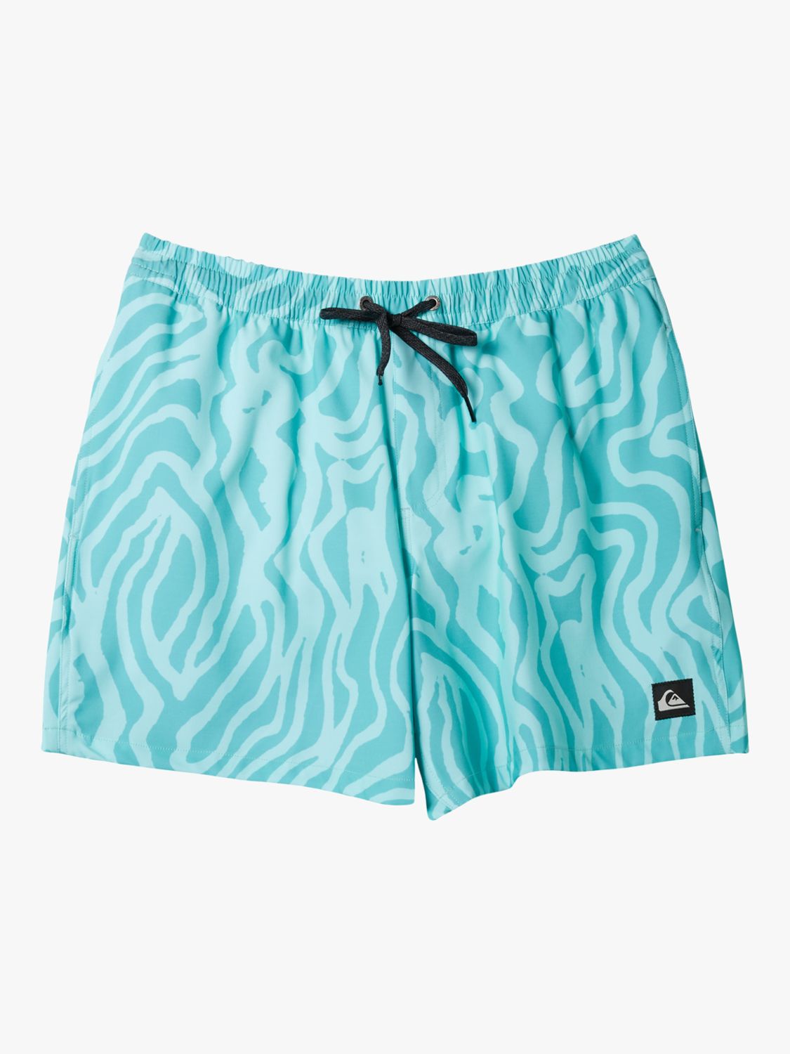 Quicksilver Kids' Everyday Collection SURFSILK Abstract Print Swim Shorts, Swedish Blue, 8 years