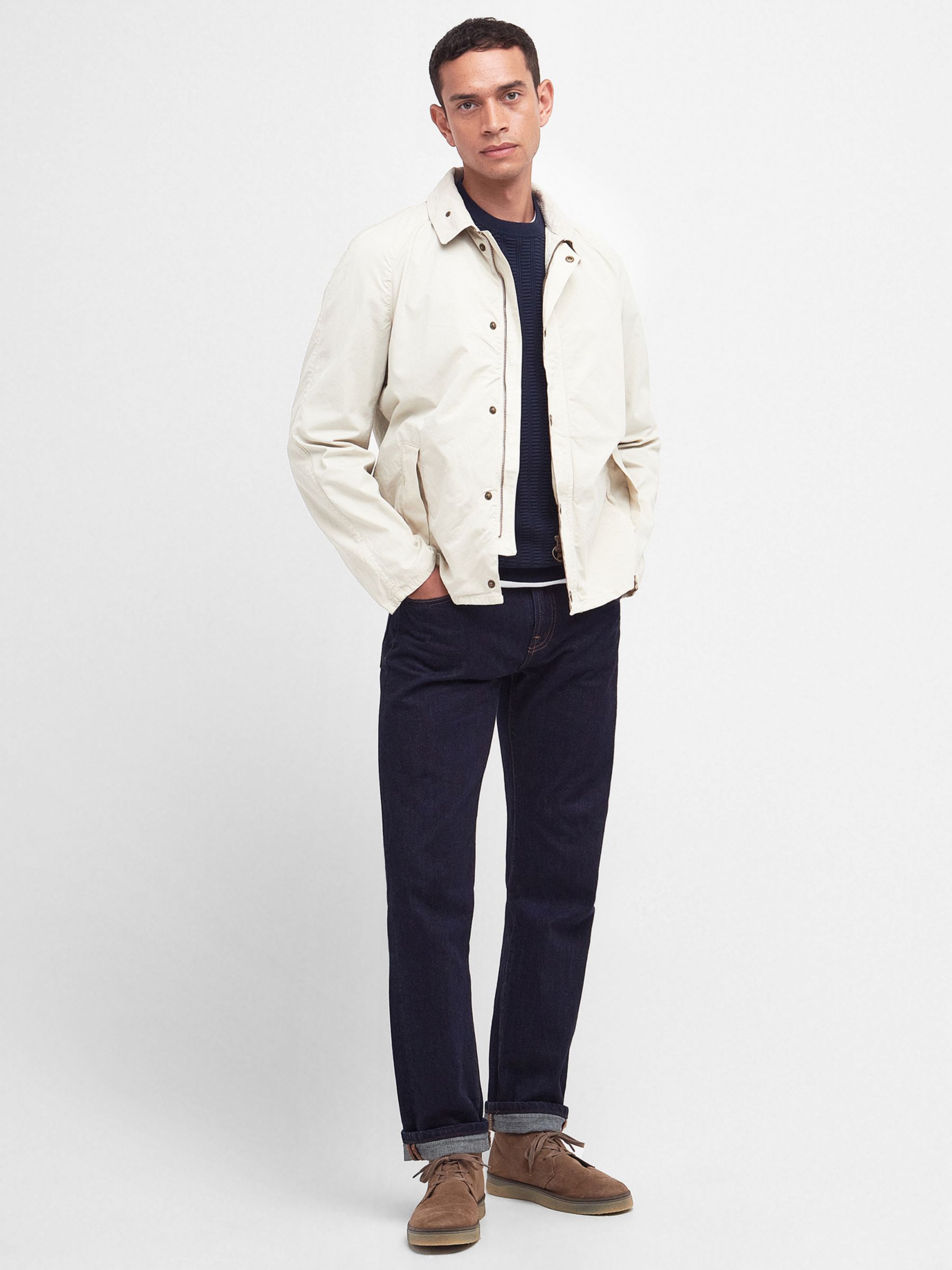 Barbour Tracker Casual Jacket, Mist at John Lewis & Partners