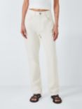 AND/OR Melrose Organic Cotton Straight Cut Jeans, Soft White