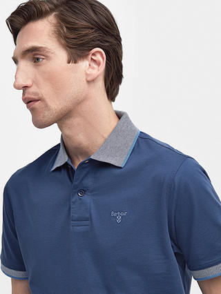 Barbour Cornsay Polo Shirt, Denim Blue