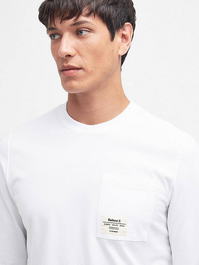 Barbour Holbeck Long Sleeve T-Shirt, White