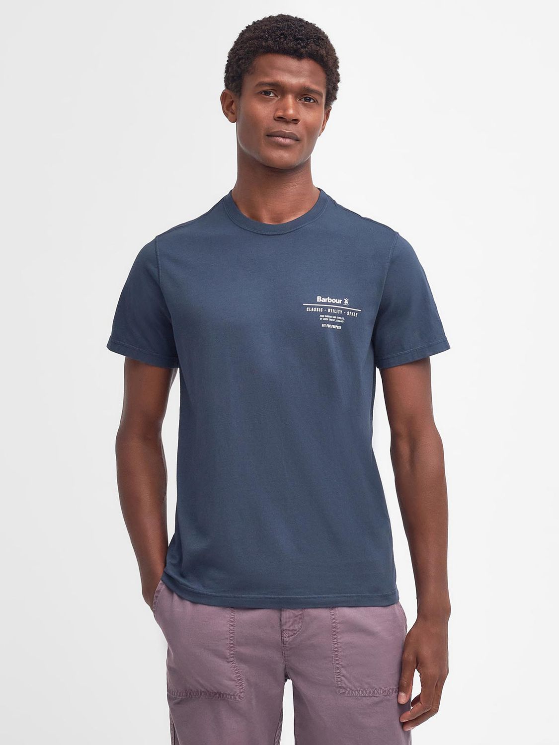 Barbour Hickling T-Shirt, Navy, M