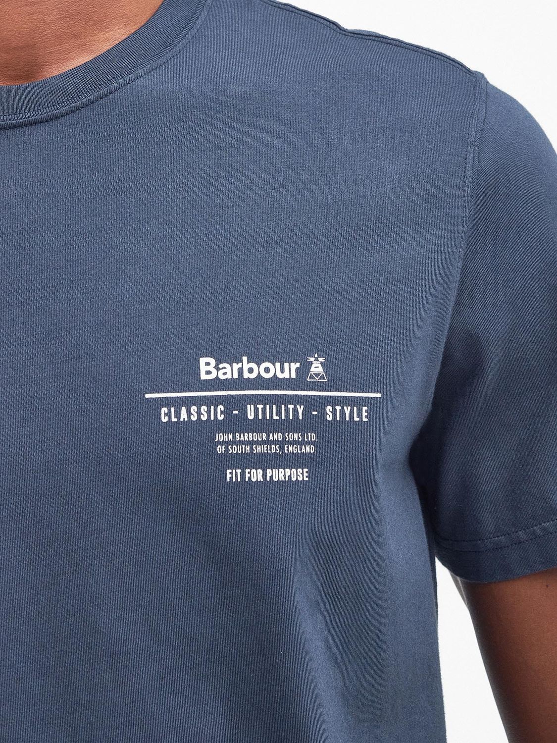 Barbour Hickling T-Shirt, Navy, M