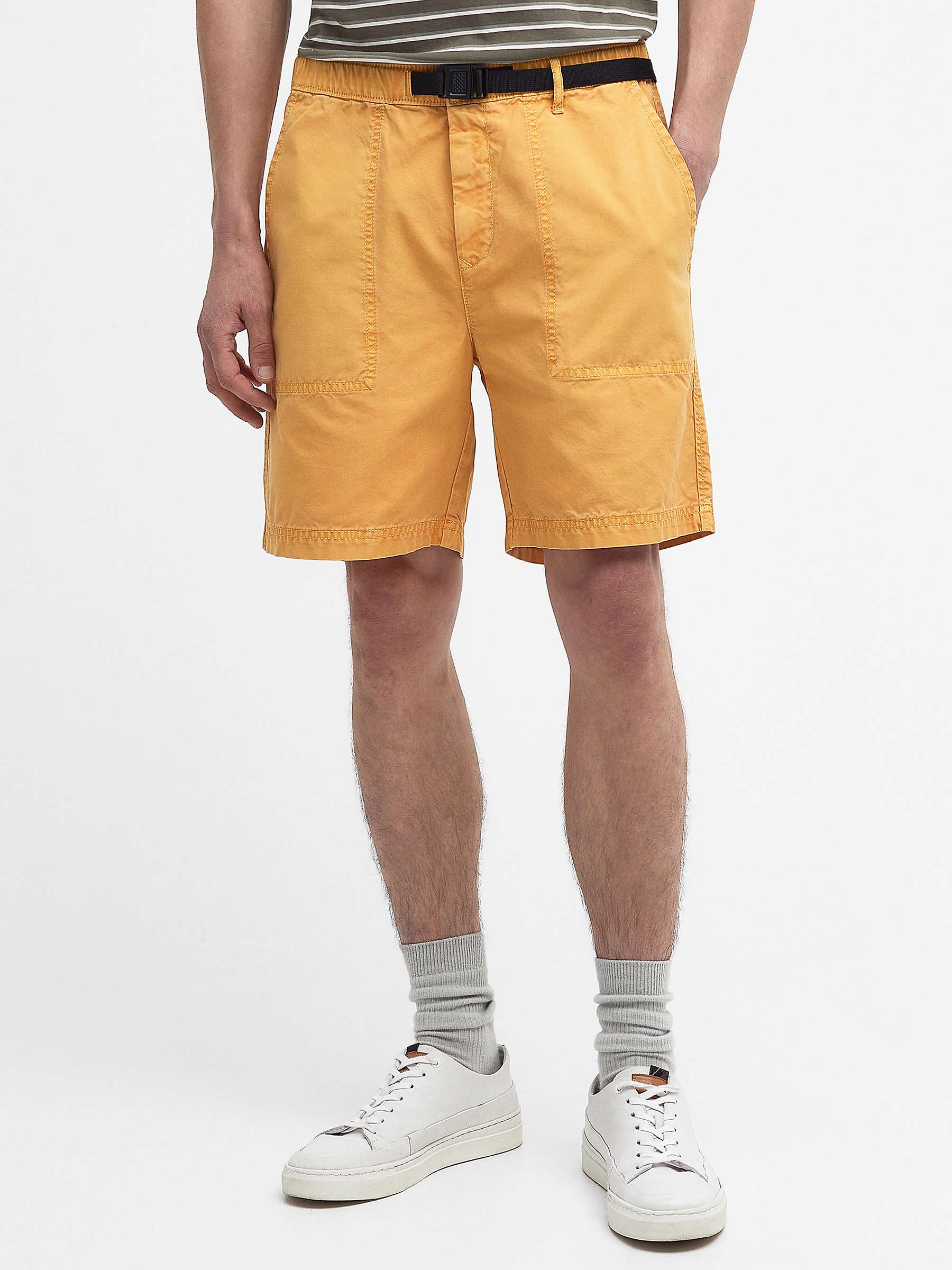 Buy Barbour Grindle Cotton Canvas Twill Shorts Online at johnlewis.com
