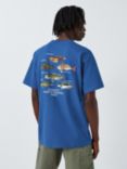 Carhartt WIP Short Sleeve Fish T-Shirt, Blue, Blue