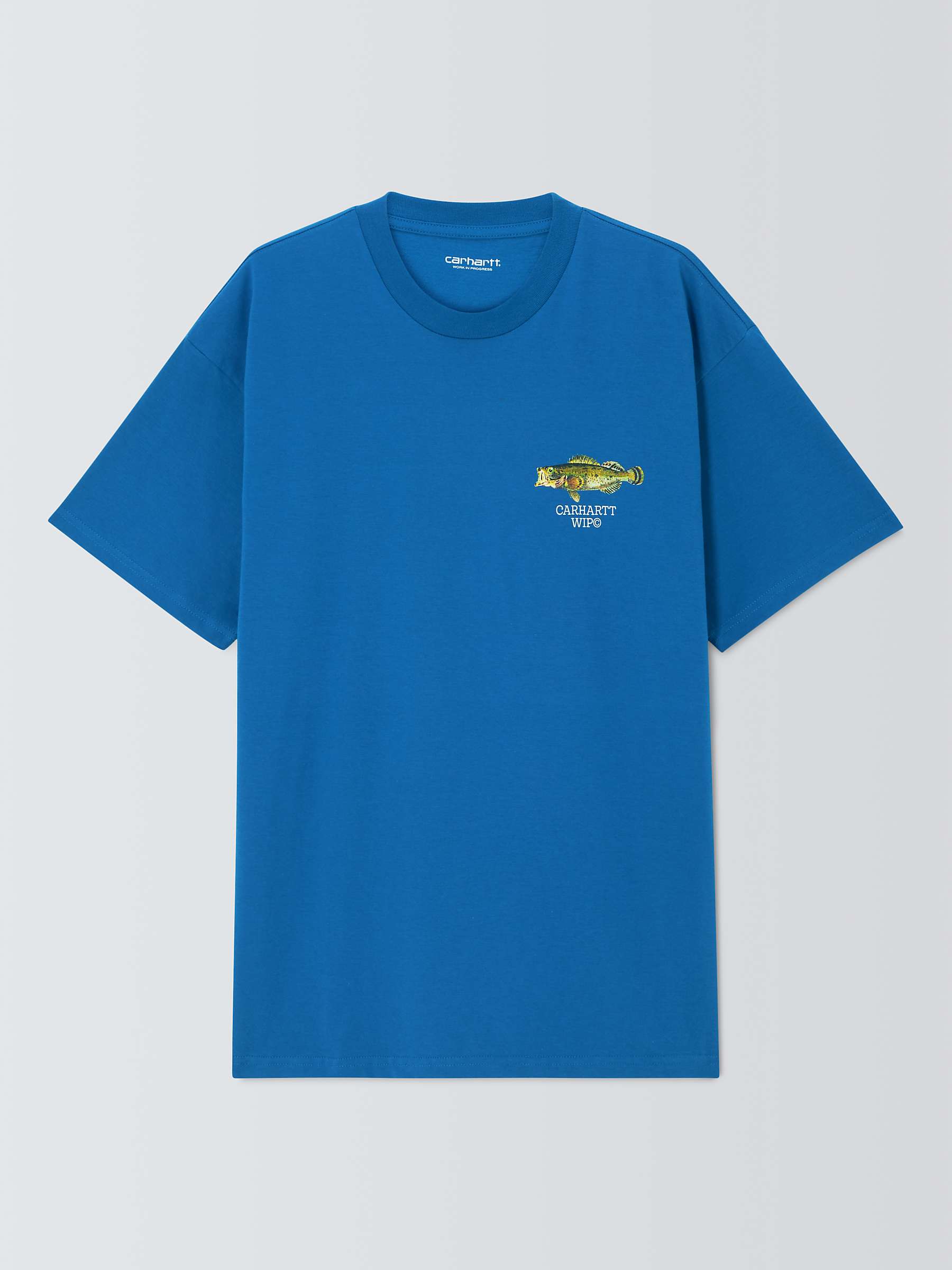 Buy Carhartt WIP Short Sleeve Fish T-Shirt, Blue Online at johnlewis.com