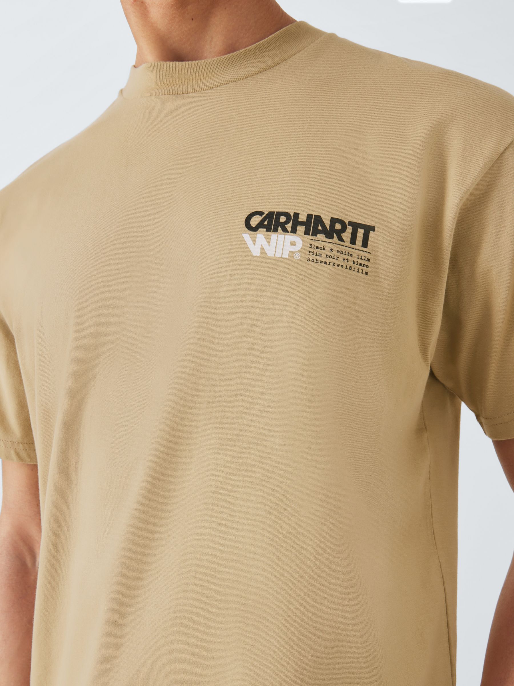Buy Carhartt WIP Contact Organic Cotton Short Sleeve T-Shirt, Sable Online at johnlewis.com