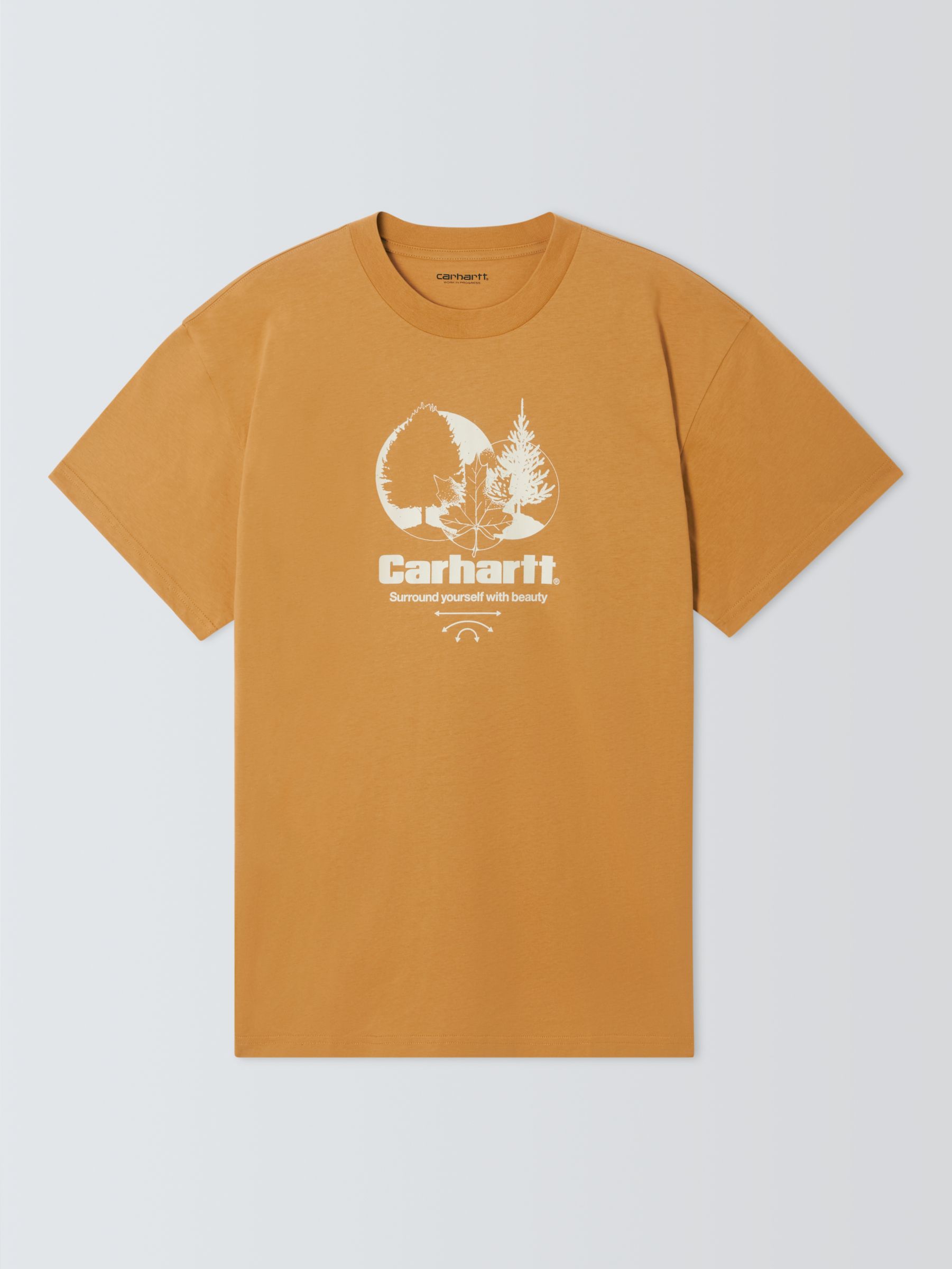 Buy Carhartt WIP Srround Organic Cotton Short Sleeve T-Shirt, Sunray Online at johnlewis.com
