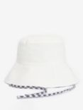 Barbour Kilburn Reversible Check Bucket Hat, White/Multi