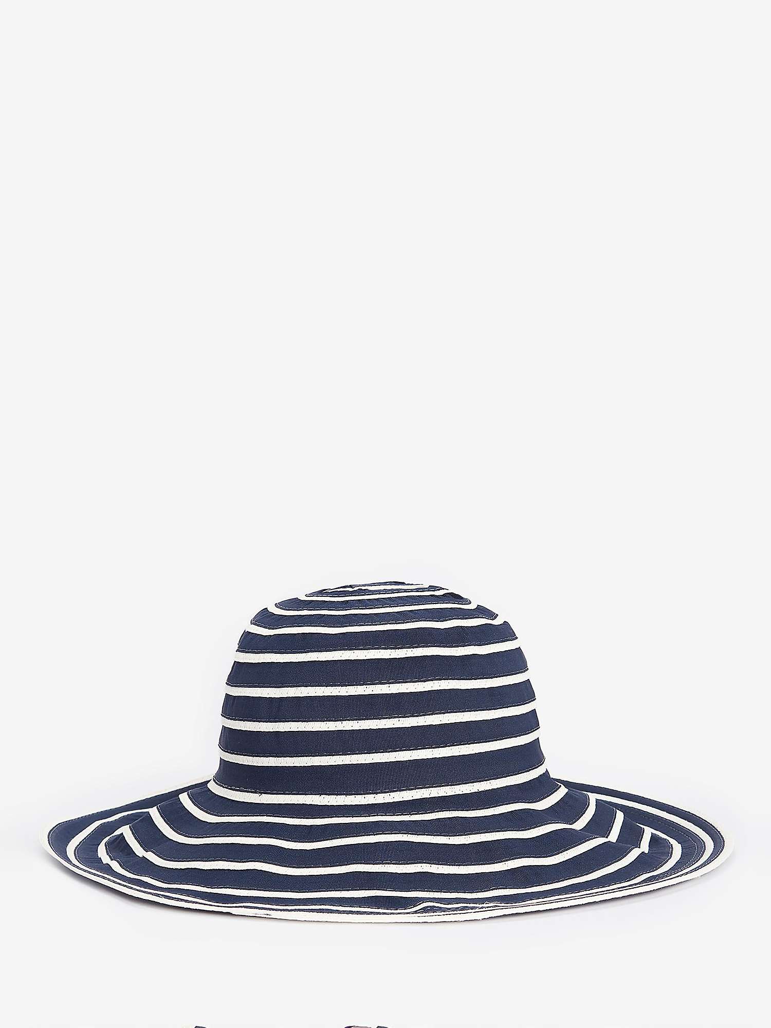 Buy Barbour Mara Stripe Sun Hat, Blue/Multi Online at johnlewis.com