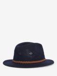 Barbour Flowerdale Crochet Trilby Hat, Navy