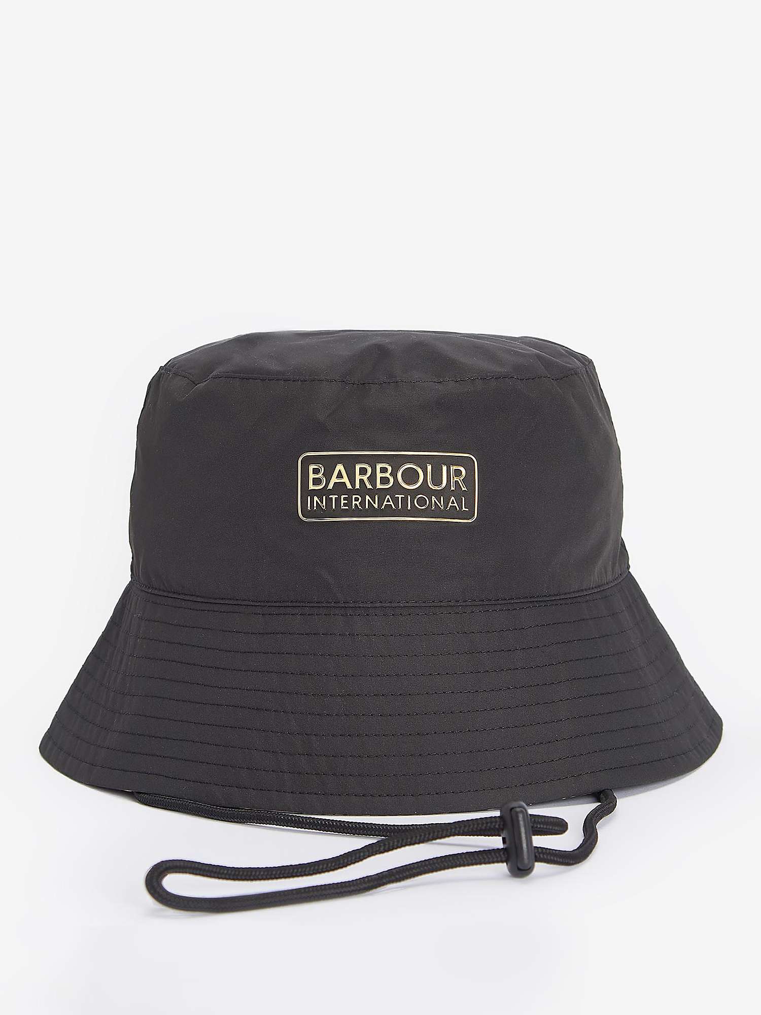 Buy Barbour International Boulevard Reversible Bucket Hat, Black/Multi Online at johnlewis.com