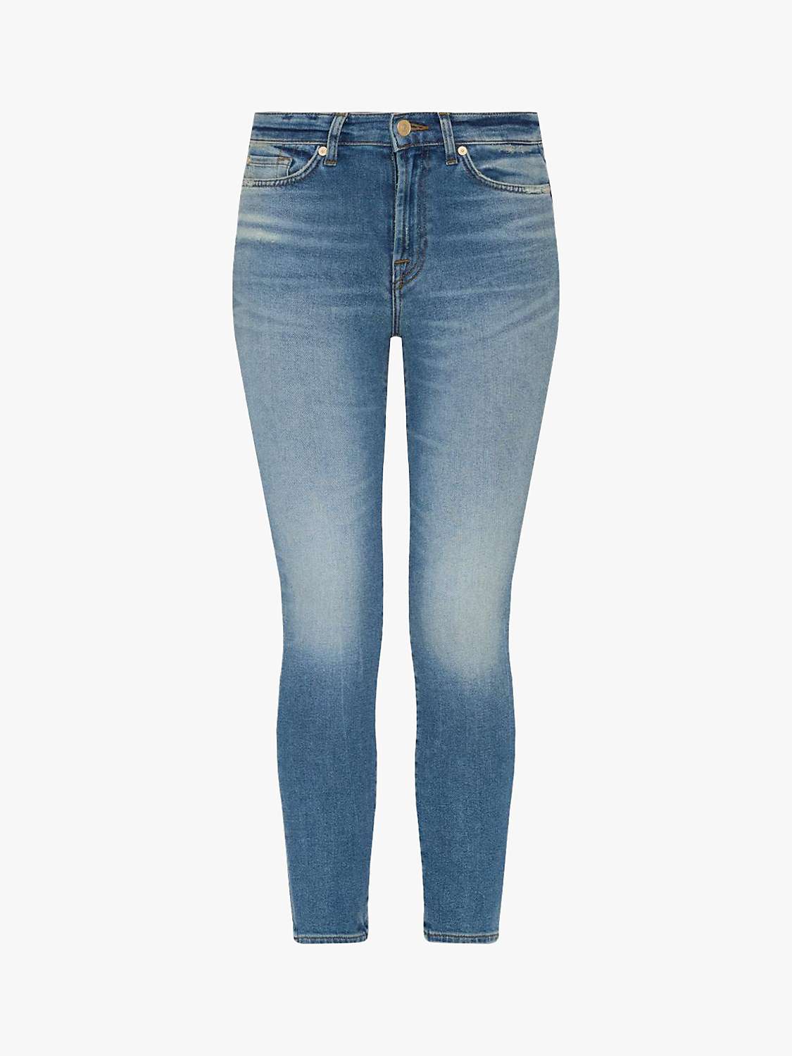 Buy 7 For All Mankind Roxanne Slim Fit Ankle Jeans, Mid Blue Online at johnlewis.com