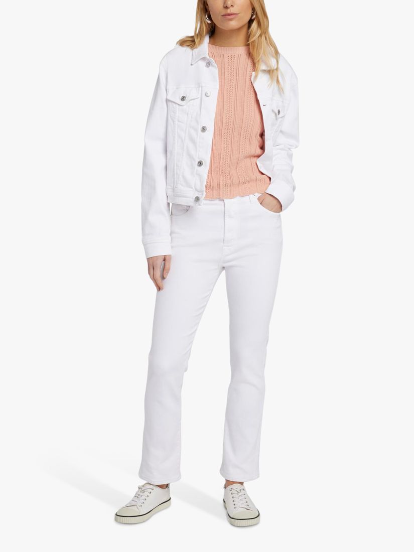 7 For All Mankind Easy Slim Jeans, White, 28