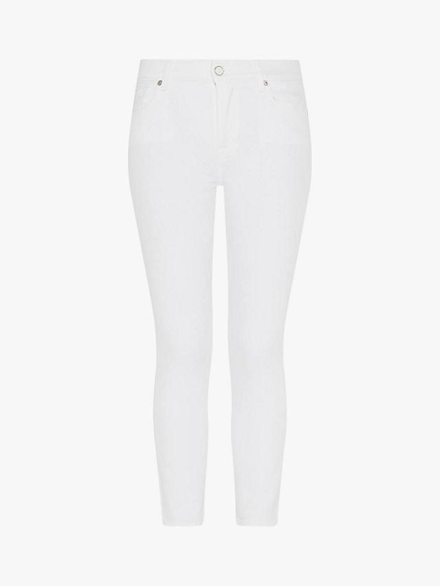 7 For All Mankind Roxanne Slim Fit Ankle Jeans, White