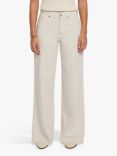 7 For All Mankind Lotta Linen Blend Jeans, Off White