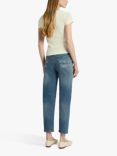 7 For All Mankind Malia Luxe Vintage Tapered Leg Jeans, Mid Blue