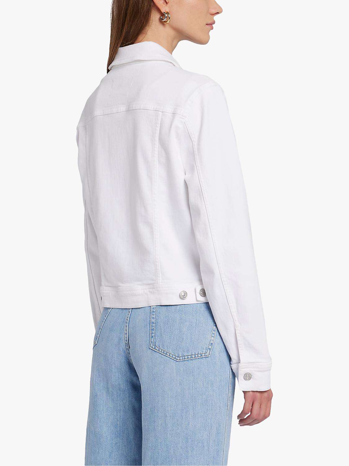 Buy 7 For All Mankind Classic Trucker Jacket, White Online at johnlewis.com