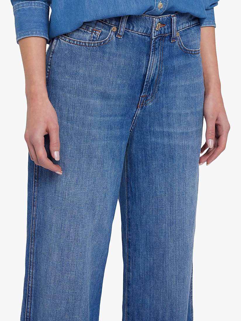 Buy 7 For All Mankind Lotta Flared Jeans, Blue Online at johnlewis.com