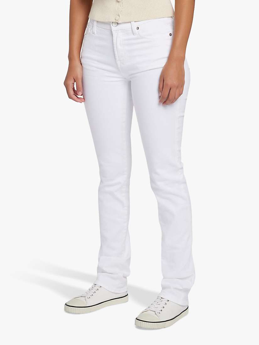 Buy 7 For All Mankind Kimmie Straight Leg Jeans, White Online at johnlewis.com