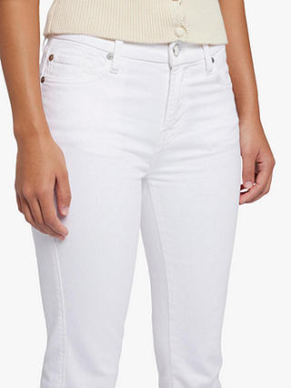 7 For All Mankind Kimmie Straight Leg Jeans, White