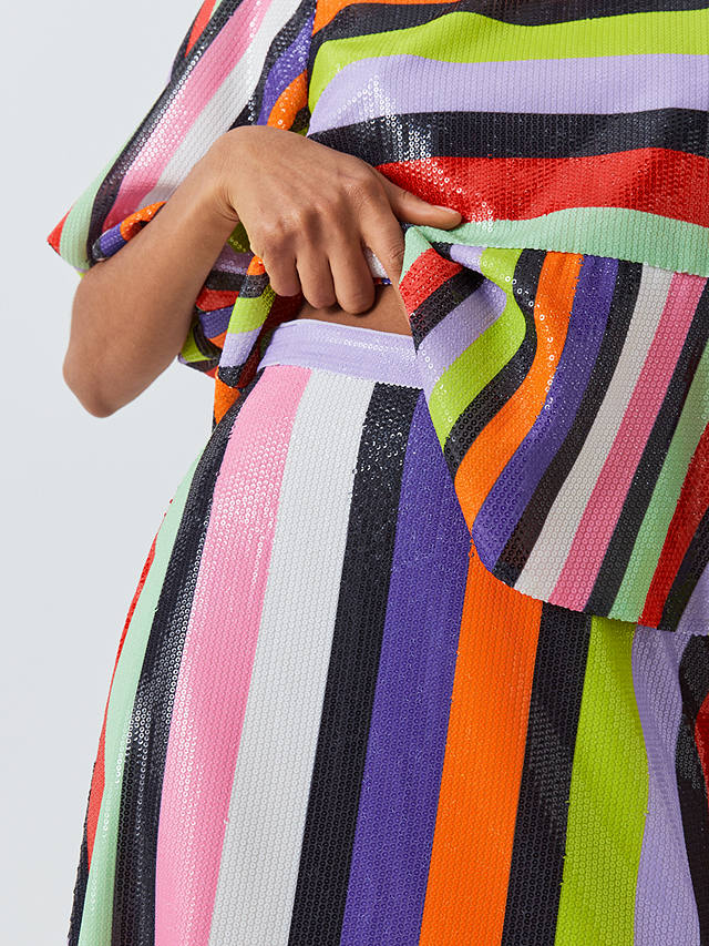 Olivia Rubin Penelope Sequin Stripe Skirt, Multi