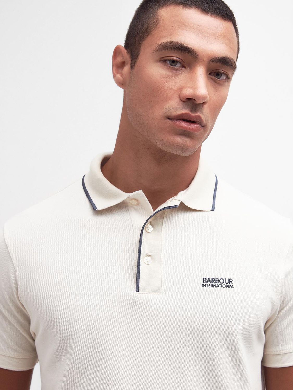Barbour International Moor Polo Shirt, Grey, S