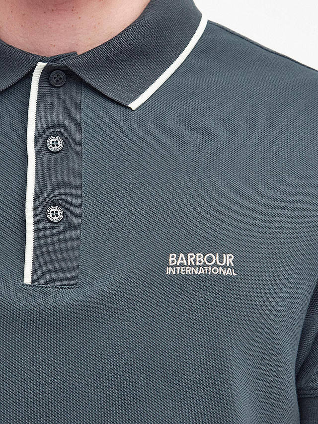 Barbour International Moor Polo Shirt, Dark Green