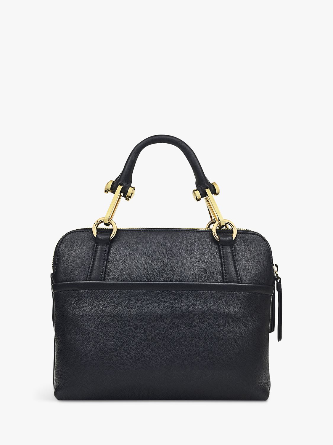 Radley Commute Street Medium Leather Grab Bag, Black, One Size