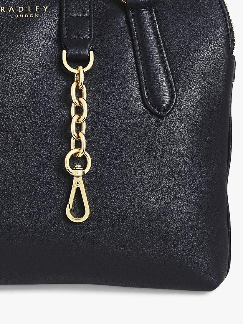 Radley Commute Street Medium Leather Grab Bag, Black, One Size