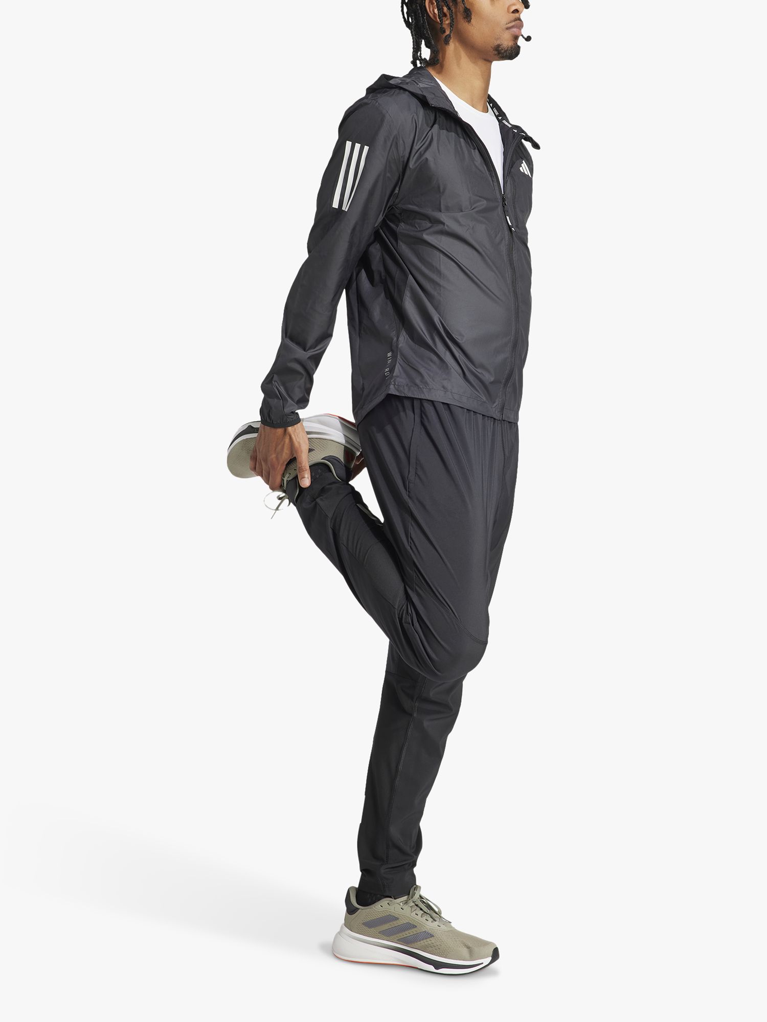 adidas Own The Run Men's Running Jacket, Black, XL