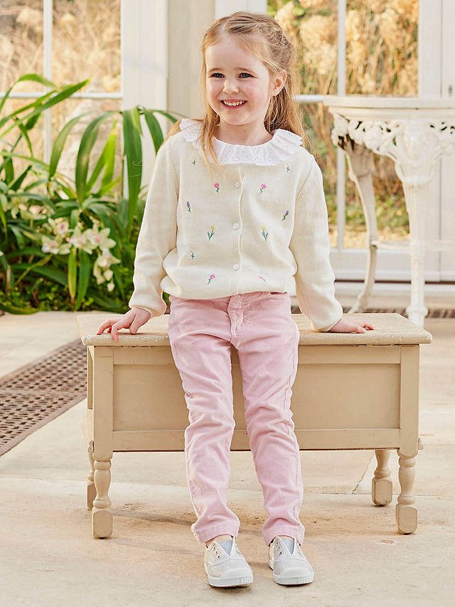 Trotters Baby Pretty Floral Cardigan, Ivory