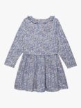 Trotters Kids' Liberty's Wiltshire Print Drop Waist Jersey Dress, Lilac