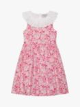 Trotters Kids' Francesca Rosie Broderie Anglaise Willow Collar Dress, Red