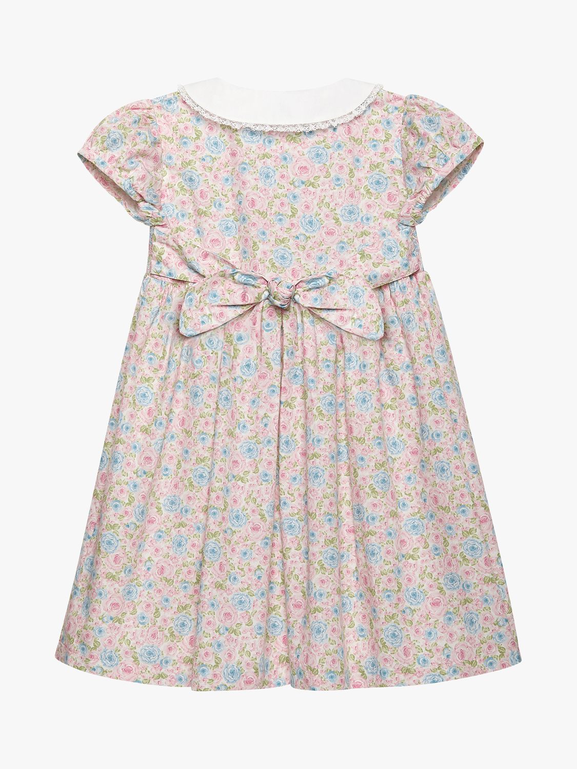 Buy Trotters Kids' Alice Floral Smocked Dress, Pink/Multi Online at johnlewis.com