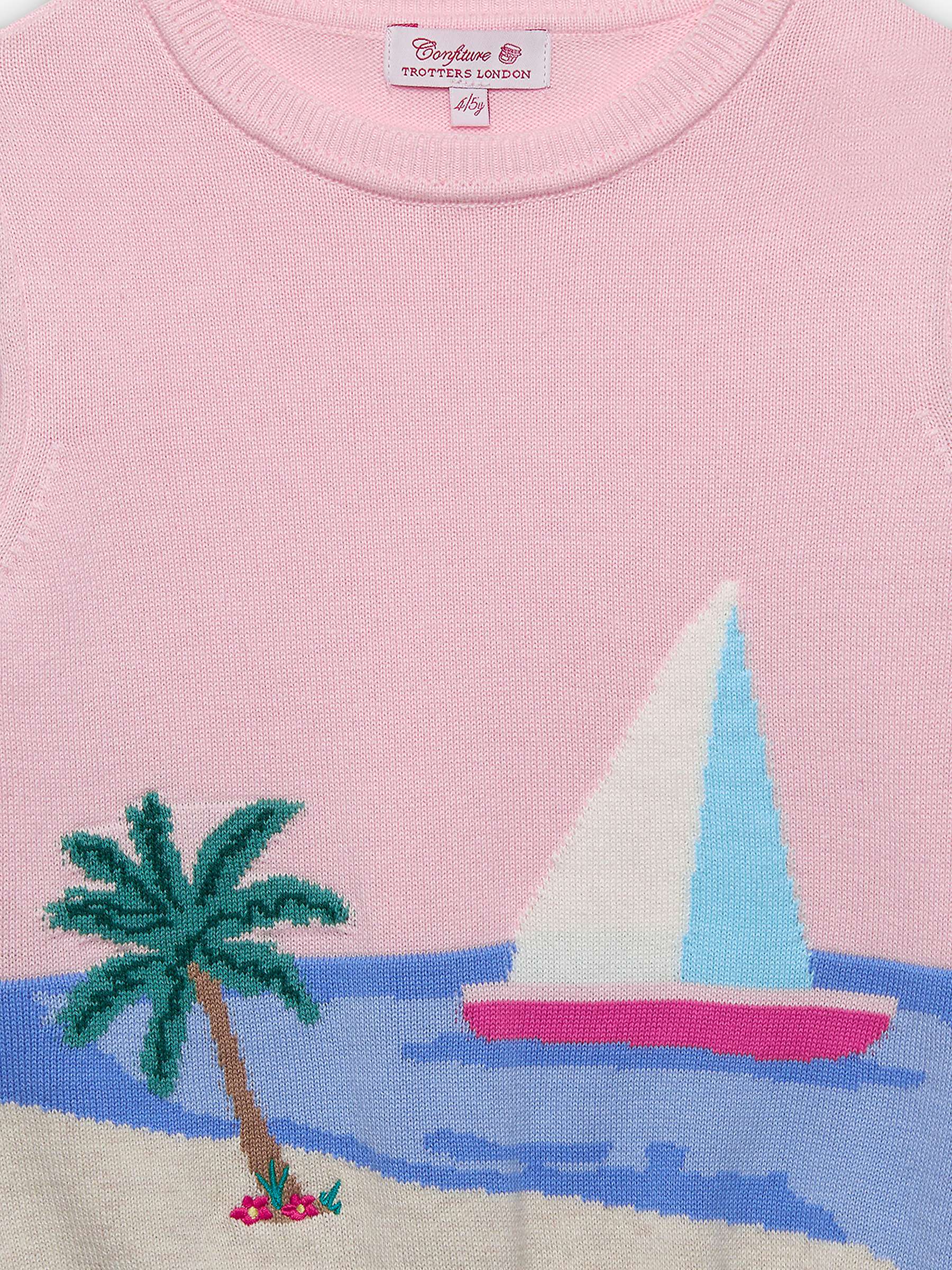 Buy Trotters Kids' Bonnie Beach Scene Jumper, Multi Online at johnlewis.com