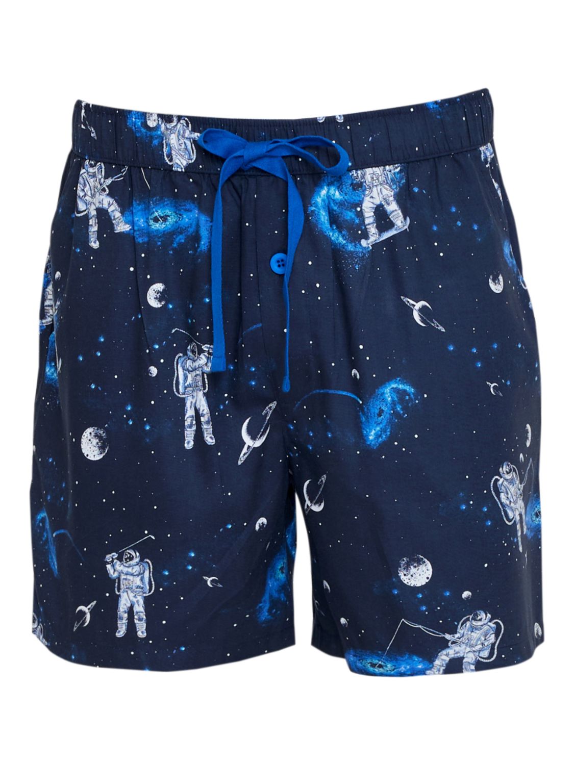 Buy Cyberjammies Aldrin Astronaut Print Pyjama Shorts, Navy/Multi Online at johnlewis.com
