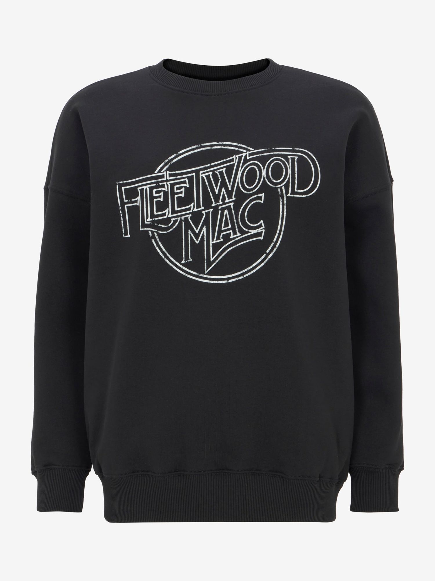 Buy Mint Velvet Fleetwood Mac Sweatshirt, Black Online at johnlewis.com