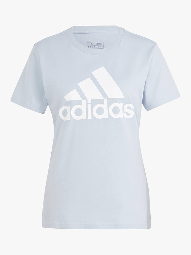 adidas Women's Essentials Logo Short Sleeve T-Shirt, Light Blue