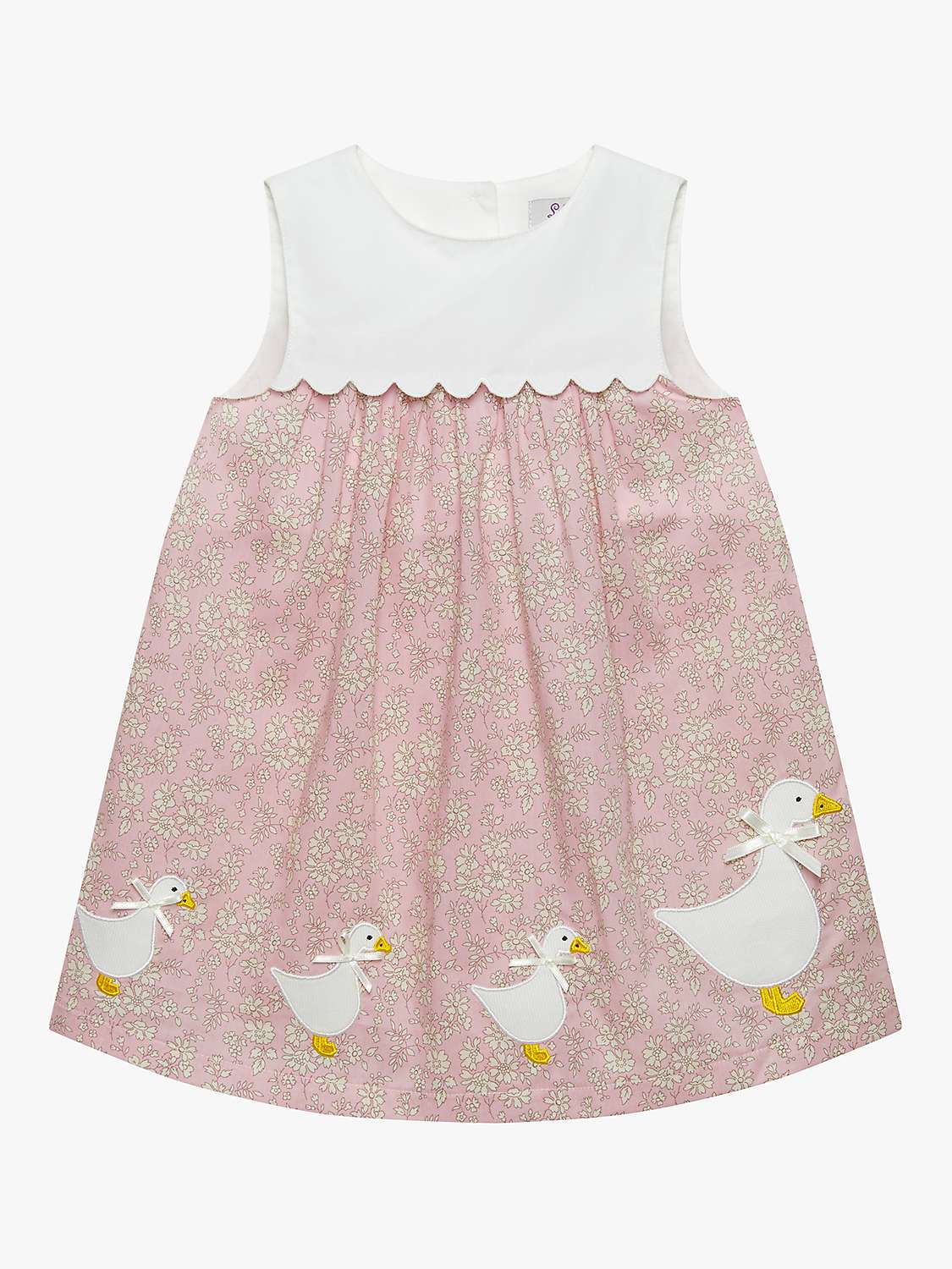 Buy Trotters Baby Floral Capel Print Duck Dress, Pink/Multi Online at johnlewis.com