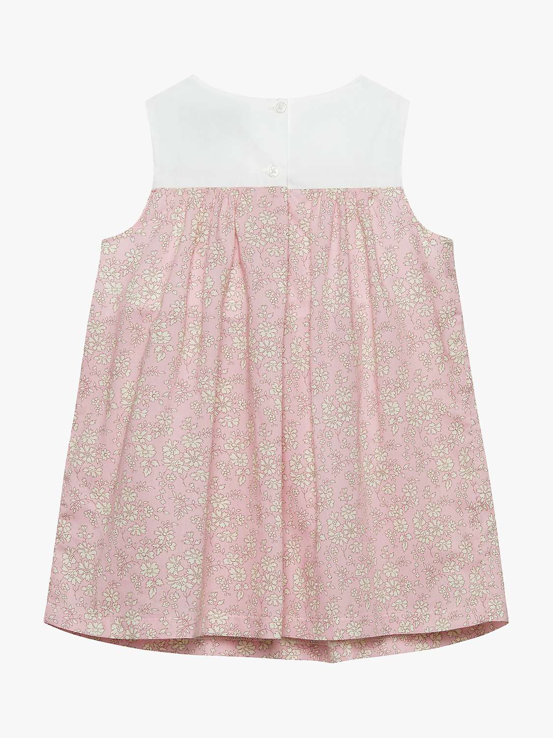 Buy Trotters Baby Floral Capel Print Duck Dress, Pink/Multi Online at johnlewis.com