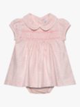 Trotters Baby My First Smock Dress, Pink/White