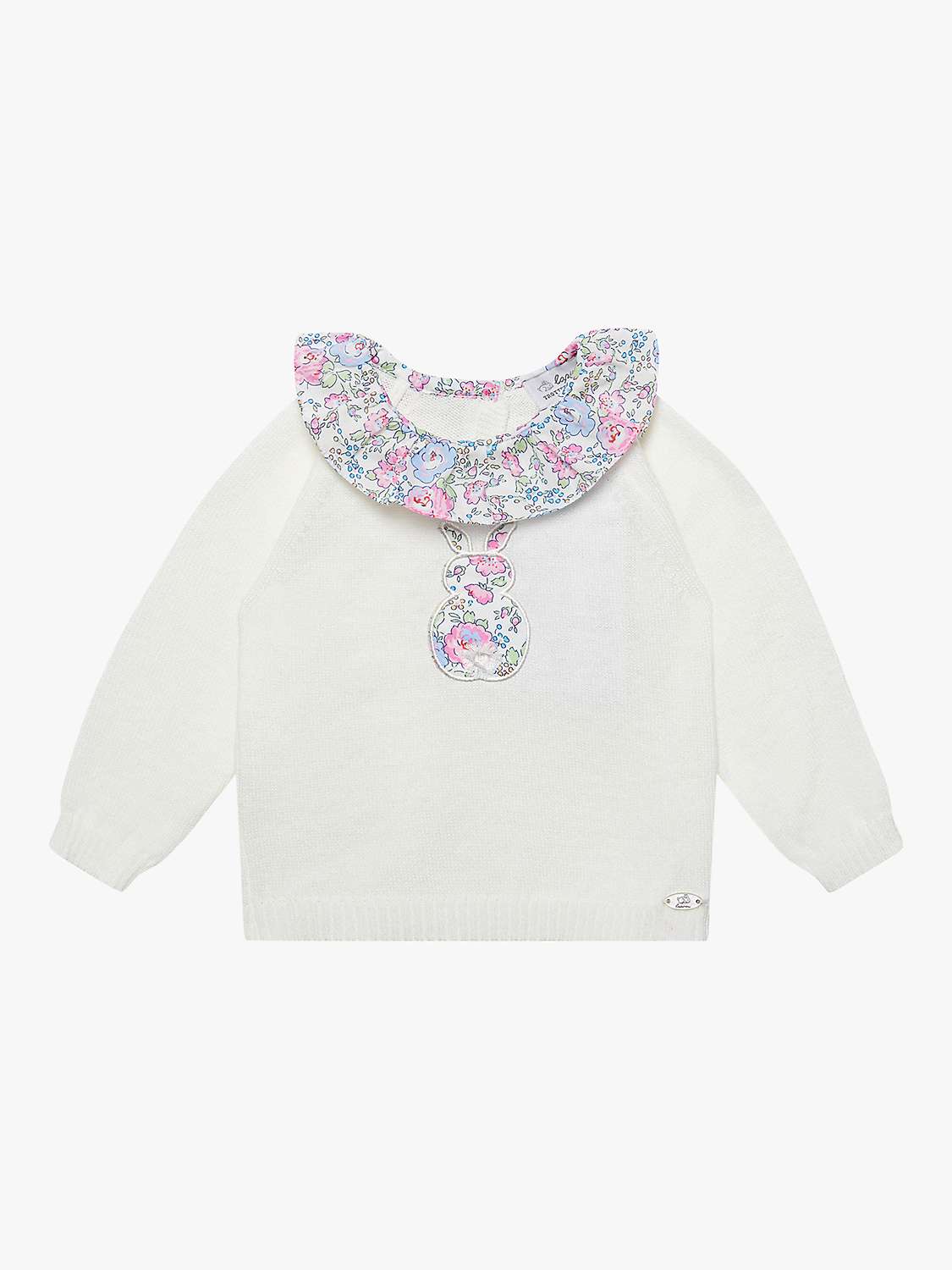 Buy Trotters Baby Felicite Bunny Wool Blend Knitted Set, White/Pink Online at johnlewis.com