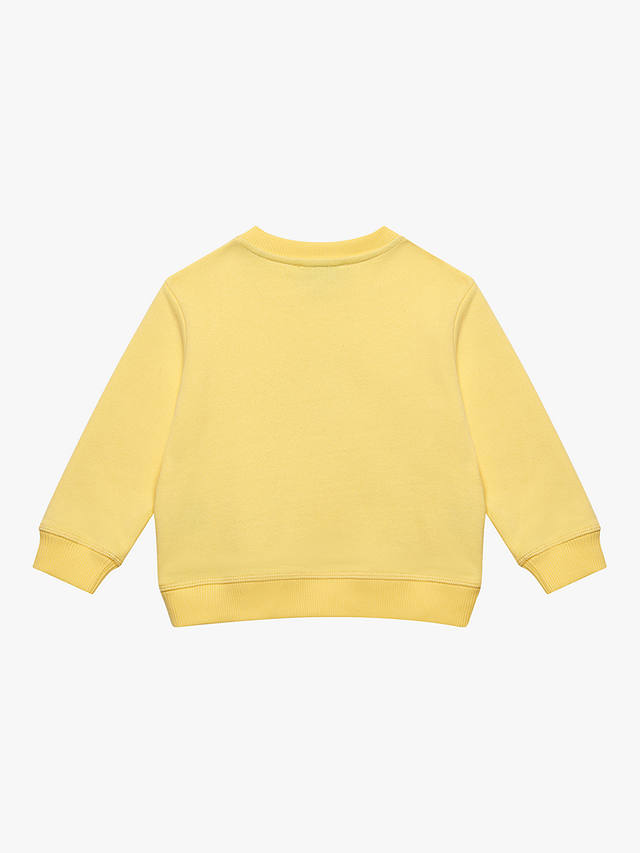 Trotters Baby Elysian Day Applique Heart Sweatshirt, Lemon/Multi