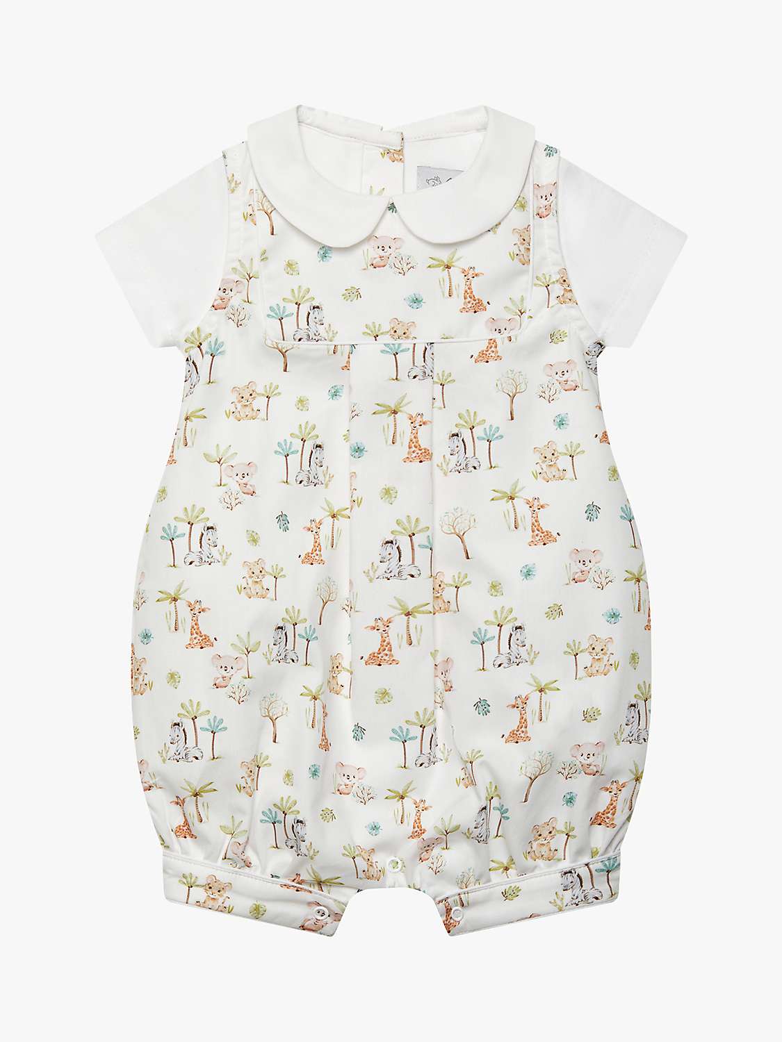 Buy Trotters Baby Augustus And Friends Romper, White/Multi Online at johnlewis.com